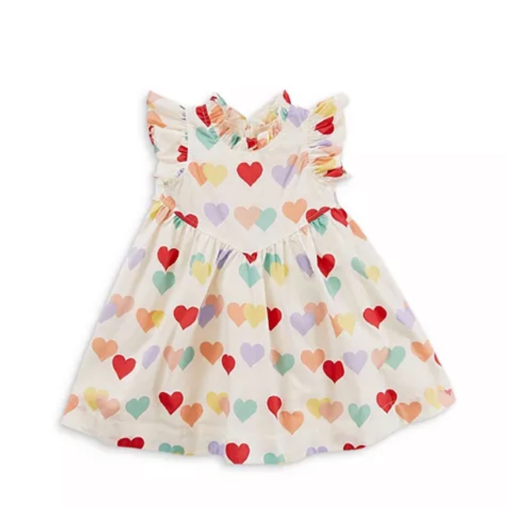 💛Pink Chicken Jennifer Dress - Pastel Hearts (Size 4)🤍